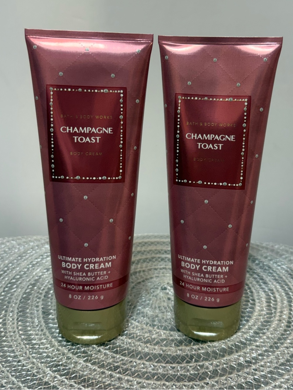 BBW Champagne Toast Body Cream Set of 2 NWT